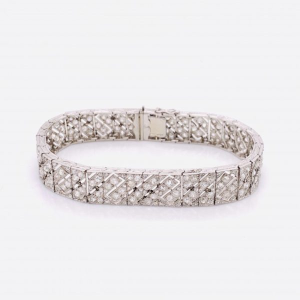 Art Deco Diamond Bracelet by Lacloche Freres